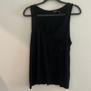 Theory Black Pocket Tank Top Size Medium